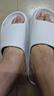361°加厚軟底靜音無(wú)聲拖鞋男2026新款防滑男鞋EVA家居室內踩屎感拖鞋 白絨灰-男款 44-45 (280mm) 曬單實(shí)拍圖