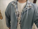 雙面穿夾克外套男春季潮流寬松休閑翻領(lǐng)格子外套男青少年男士夾克 【工廠(chǎng)直銷(xiāo)高質(zhì)量特價(jià)】卡其色 M 建議體重105-115斤以?xún)?曬單實(shí)拍圖