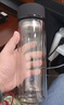 富光 男女士雙層玻璃杯 水杯 支持團購定制 304杯子泡茶杯400ML黑 曬單實(shí)拍圖