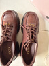 他她（TATA）厚底牛津鞋女增高復古小皮鞋女JK鞋樂(lè )福鞋2026新7OLA1AM6 棕色 39 曬單實(shí)拍圖