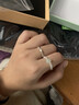 指尖和田玉貝珠戒指女輕奢食指戒子高級感尾戒 淺色和田玉6-7mm/貝珠3mm 曬單實(shí)拍圖