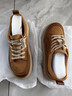 百麗復古工裝鞋男26春季新商場(chǎng)同厚底休閑板鞋8YH01AM6 黃棕-單里 42 (260mm) 曬單實(shí)拍圖