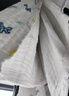 潔麗雅（Grace）A類(lèi)純棉嬰兒紗布浴巾男女寶寶洗澡巾新生兒用品大毛巾被110*110cm 曬單實(shí)拍圖