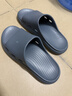 京東京造【3.5cm踩屎感】eva厚底拖鞋男士防臭休閑涼拖鞋 碳灰 42-43 曬單實(shí)拍圖