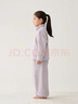 MUJI大童 暖柔 家居睡衣夾克 家居服 可外穿 25年冬季 兒童 FE04CC5A 煙熏紫色 150 /76A 曬單實(shí)拍圖