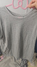 優(yōu)衣庫合作款/女裝短袖T恤/打底內搭483461 04 煙灰色 XL 曬單實(shí)拍圖