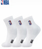 NBA襪子男士跑步運動(dòng)襪吸汗無(wú)骨棉襪抗菌防臭消臭中筒籃球襪3雙 曬單實(shí)拍圖