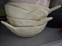 陶瓷手捏不規則雙耳碗水果沙拉碗泡面碗家用宿舍學(xué)生餐具螺螄粉 【奶酪黃】7英寸雙耳碗 曬單實(shí)拍圖