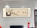彼楓見(jiàn)喜字畫(huà)客廳裝飾畫(huà)新中式沙發(fā)背景墻掛畫(huà)餐廳花鳥(niǎo)禪意辦公室壁畫(huà) T137384 大120*40+小90*30(搭1.5米沙發(fā)) 高清質(zhì)感紋理膜+鋁合金邊框 經(jīng)典黑框 曬單實(shí)拍圖