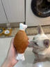 寵物狗狗毛絨發(fā)聲bb叫寵物貓咪玩具貓狗胡蘿卜寵物玩具用品 雙骨頭雞腿毛絨玩具 M 曬單實(shí)拍圖