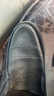 奧康官方男鞋 春秋季男士時(shí)尚商務(wù)休閑皮鞋百搭羊皮舒適套腳爸爸鞋 黑色 T243214111 40 250mm 曬單實(shí)拍圖