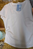 森馬（Semir）短袖t恤女26夏季短款圓領(lǐng)打底衫正肩收腰顯瘦V領(lǐng)內搭109326100003 曬單實(shí)拍圖