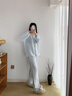 貓人【云朵泡泡紗】女士睡衣女春秋長(cháng)袖透氣抑菌防螨家居服26年新品 曬單實(shí)拍圖