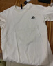 adidas情侶休閑純棉上衣圓領(lǐng)短袖T恤男女夏季阿迪達斯官方輕運動(dòng) 米白   M 曬單實(shí)拍圖