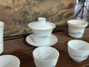 不拙大師級中國白羊脂玉瓷茶具整套高檔喬遷之喜商務(wù)送禮新年生日禮物 2-【大師禮盒】釉燒冰種描金藍彩江山井欄茶壺11入 曬單實(shí)拍圖