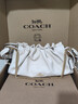 蔻馳（COACH）奧萊女士女包FAYE 38號拉繩單肩包鏈條包腋下包通勤百搭 IM/粉筆白色 曬單實(shí)拍圖