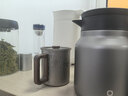 京東京造保溫壺 燜茶暖水壺陶瓷內膽茶水分離辦公室泡茶悶泡壺 灰色1L 曬單實(shí)拍圖