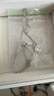 周六福（ZLF）  S925銀飾項鏈女小方糖感小眾鏈墜 鏈墜鏈長(cháng)40+5cm 曬單實(shí)拍圖