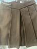 香影咖色百褶半身裙女2025冬季新款垂感梨形身材遮胯高腰a字短裙 咖色 L 165/68A/110-125斤 曬單實(shí)拍圖