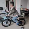 COSCO LE兒童自行車(chē)腳踏車(chē)山地單車(chē)新款3-4-6-8-10歲男孩女生日禮物 騎士灰【山地車(chē)把+輔助輪+98%已安裝】 18寸適合身高【115-135cm】 曬單實(shí)拍圖