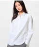優(yōu)衣庫女裝全棉襯衫/長(cháng)袖襯衣休閑通勤外套26春夏新款482828 00 白色 L 曬單實(shí)拍圖