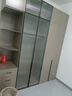 木博特實(shí)木衣柜家用臥室現代簡(jiǎn)約對開(kāi)門(mén)衣櫥出租房?jì)ξ锸釆y臺一體 長(cháng)80柜-兩門(mén)玻璃款衣柜+邊柜 包安裝 曬單實(shí)拍圖