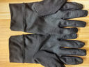 洛克兄弟手套冬季男自行車(chē)開(kāi)車(chē)騎行全指抓絨保暖秋冬觸屏長(cháng)指手套 黑色XL 曬單實(shí)拍圖