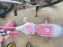 永久兒童自行車(chē)高碳鋼車(chē)架帶輔助輪2-6-10歲女童單車(chē)女孩公主款腳踏車(chē) 【白胎】公主粉+后座款 16寸【適合身高105-125cm】 曬單實(shí)拍圖
