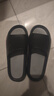 回力拖鞋男士厚底防滑浴室一字拖休閑外穿耐磨涼鞋SDJ-3A77 黑灰40-41 曬單實(shí)拍圖