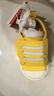 M1&M2童鞋女童帆布鞋男童室內鞋幼兒園室外小白鞋兒童鞋子女學(xué)步鞋398 黃色 26 適合腳長(cháng)16cm 曬單實(shí)拍圖