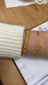 周六福5G黃金手鏈女生肖兔手鏈生日禮物計價(jià)A0710504 約2.23g 16+3cm 曬單實(shí)拍圖