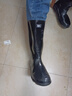 回力男士高中筒雨鞋成人雨靴膠鞋套鞋防水鞋水靴XHL38-B 黑色高筒 46  曬單實(shí)拍圖