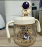 布比熊 BUBBLE BEAR兒童牛奶杯1-6歲寶寶奶瓶直飲吸管水杯便攜防摔防漏喝水杯 公仔牛奶杯 330ml 送背帶+吸管X2 曬單實(shí)拍圖