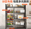 全品屋廚房置物架落地多功能用具層架收納家用水果蔬菜籃子儲物貨架348 曬單實(shí)拍圖