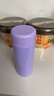 特百惠（Tupperware）小巧瓶316L不銹鋼保溫杯190ml水杯子男女學(xué)生便攜直飲杯 冰沙紫 曬單實(shí)拍圖