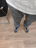 啄木鳥(niǎo)牛仔褲男士春夏冰絲薄款寬松直筒闊腿褲子青少年美式高街休閑長(cháng)褲 深灰色 【冰絲/超薄】 L 【推薦體重 115-135斤】 曬單實(shí)拍圖