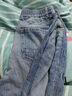 卡賓（CABBEEN）【親膚舒適】卡賓復古水洗牛仔褲男裝2025秋季新款分割拼接直筒褲 蔚藍色47 M /170/48 曬單實(shí)拍圖