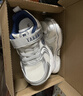 泰蘭尼斯春季兒童運動(dòng)鞋百搭男童跑步鞋女童輕便防滑老爹鞋白/銀色27碼 曬單實(shí)拍圖