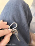 淇絲蔓鑰匙扣結實(shí)耐用汽車(chē)男女鑰匙環(huán)圈腰掛金屬鑰匙扣防丟簡(jiǎn)約大氣 高檔倆件裝買(mǎi)1個(gè)/8字扣/1個(gè)圈一整 槍 曬單實(shí)拍圖
