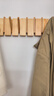 瑜品佳實(shí)木掛鉤玄關(guān)入戶(hù)臥室掛衣鉤墻上木質(zhì)掛衣架壁掛創(chuàng  )意墻壁衣帽掛鉤 鋼琴鍵掛衣鉤【八鉤 原木色】 曬單實(shí)拍圖