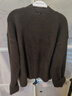 優(yōu)衣庫女裝舒芙蕾半高領(lǐng)針織衫/毛衣毛衫479158 38 深褐色 XS /150/76A 曬單實(shí)拍圖