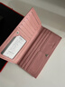 袋鼠錢(qián)包女士長(cháng)款真皮牛皮2026新款手包女小包手拿包女款錢(qián)夾皮夾 粉色-薄款 曬單實(shí)拍圖