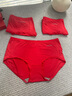 Charm Kendo本命年紅內褲莫代爾棉女士?jì)妊澣茄澟街醒矐c結婚禮物禮盒裝 大紅色*3【50066莫代爾禮盒】 L 送女友送老婆 (105-125斤) 曬單實(shí)拍圖