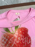BJHG不計后果 美式斜肩短袖T恤女款夏季潮牌珍珠草莓印花百搭針織上衣 櫻花粉#scln# L 曬單實(shí)拍圖