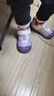 巴布豆童鞋秋款女童舒適百搭學(xué)步鞋小童輕便機能鞋102353023糖果紫/米26 曬單實(shí)拍圖