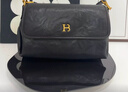 百麗包包女包時(shí)光植鞣2026商場(chǎng)同款手抓紋質(zhì)感單肩腋下小方包X2096BX6 黑色 F 曬單實(shí)拍圖