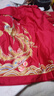 博洋家紡結婚四件套純棉新婚紅色60支長(cháng)絨棉刺繡龍鳳婚慶套件1.8米 曬單實(shí)拍圖