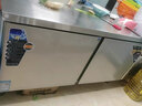 雪啟諾冷柜操作臺冰柜冷藏工作臺商用冰柜冷凍廚房臥式冷凍柜平冷不銹鋼操作臺冰箱雙溫大容量保鮮柜奶茶飯店 豪華款-全冷藏【不銹鋼臺面+數控面板】 120x60x80厘米（一級能效節能） 曬單實(shí)拍圖