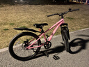途銳達兒童山地自行車(chē)8-12歲大童男女孩變速單車(chē)小學(xué)生24寸雙碟剎腳踏車(chē) MTS050【元氣粉】 22寸【單速】 曬單實(shí)拍圖