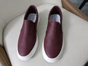 普步仕品牌一腳蹬豆豆鞋男2026年新款防臭男鞋軟底平底板鞋百搭休閑皮鞋 酒紅色  42 曬單實(shí)拍圖